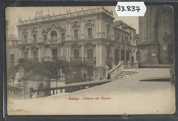 Postales: MALAGA - PALACIO OBISPO - P.Z. 10578 - REVERSO SIN DIVIDIR - (33837)