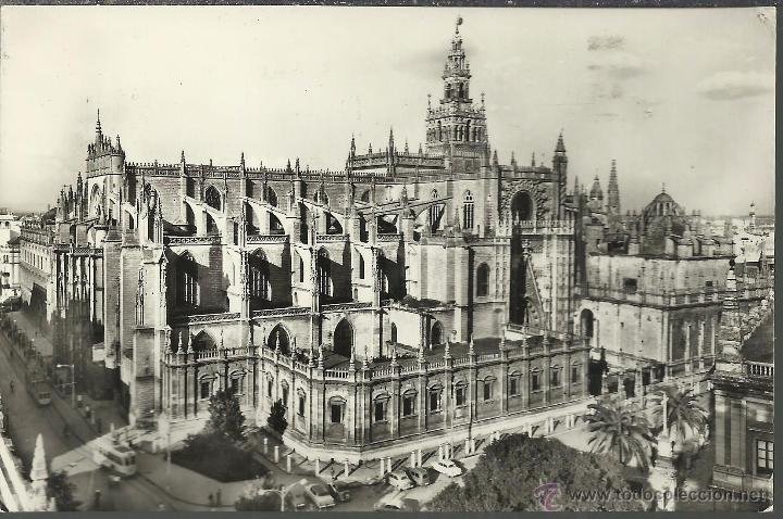 Postales: SEVILLA CATEDRAL ESCRITA - Foto 1