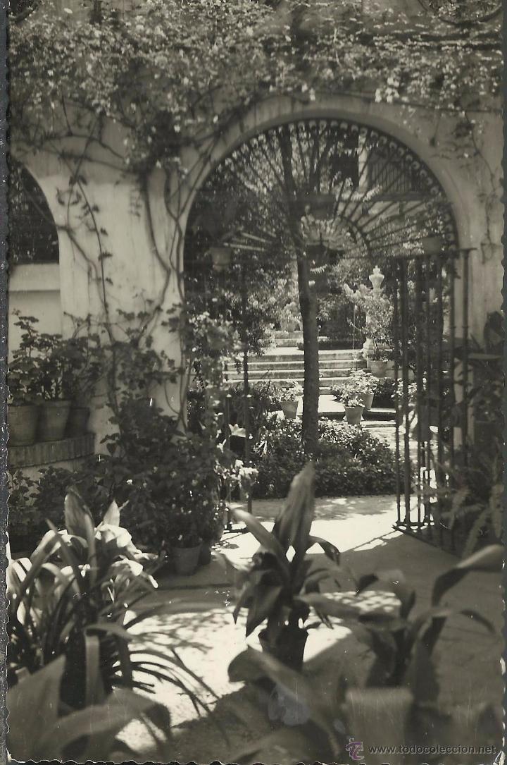Postales: MALAGA JARDINES PALACIO EPISCOPAL ESCRITA
