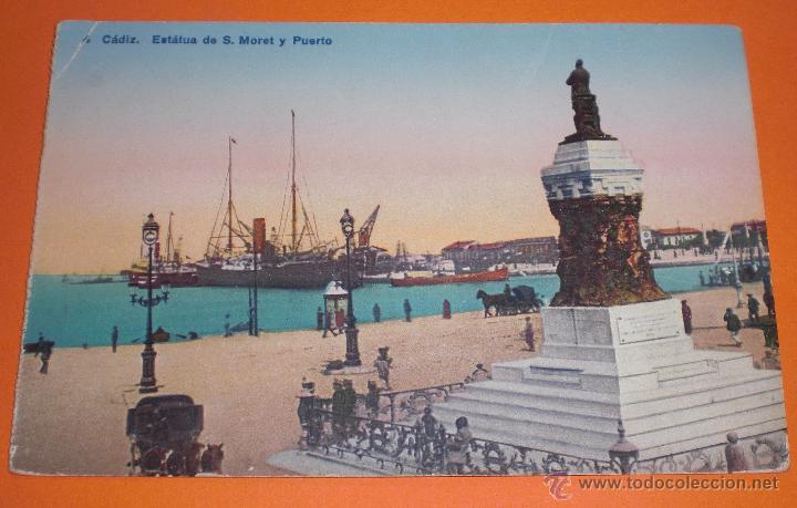 Postales: Antigua postal coloreada de Cadiz