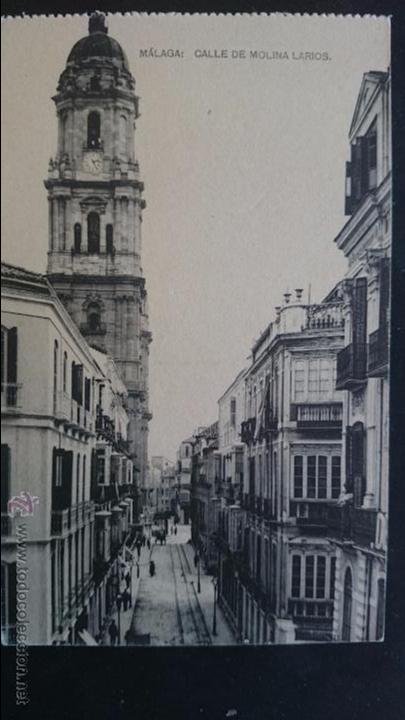 Postales: MALAGA, CALLE DE MOLINA LARIOS