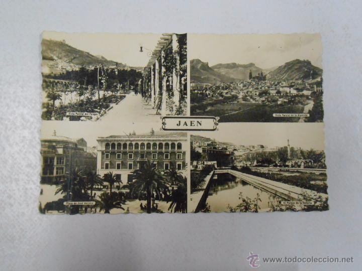 Postales: POSTAL DE JAEN ANTIGUA. VARIAS IMAGENES. ALAMEDA. PARQUE DE LA VICTORIA. PLAZA JOSE ANTONIO. TDKP3