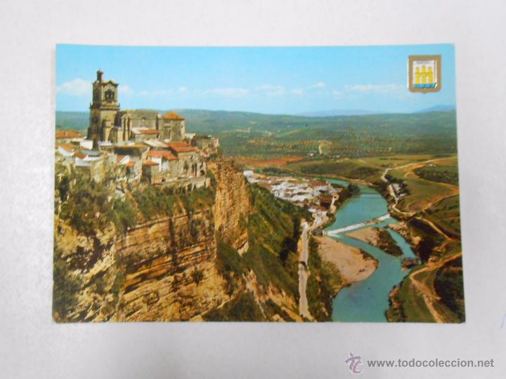 Postales: POSTAL DE ARCOS DE LA FRONTERA. VISTA PARCIAL DE LA PE&Ntilde;A. TDKP3