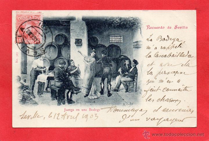 Postales: sevilla. juerga en una bodega - Foto 1
