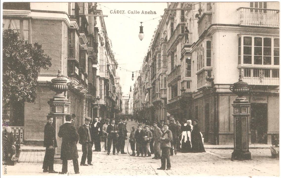Postales: C&aacute;diz Calle Ancha. Buen estado