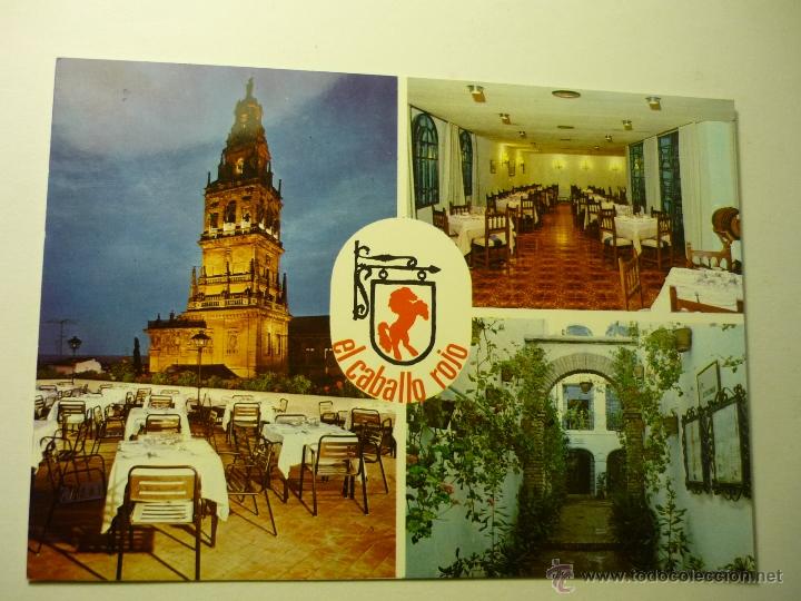 Postales: postal cordoba -restaurante el caballo rojo--dorso impreso plano