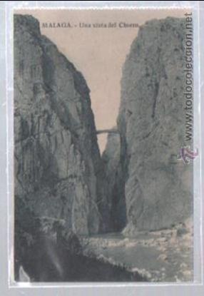 Postales: TARJETA POSTAL DE MALAGA - UNA VISTA DEL CHORRO. HELIOS