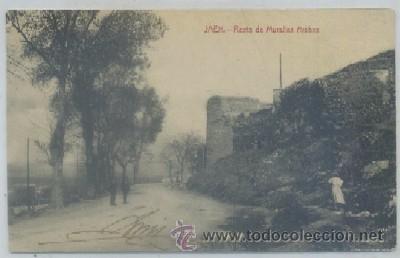 Postales: POSTAL ANTIGUA DE JAEN. RESTO DE MURALLAS ARABES   P-ANJ-085