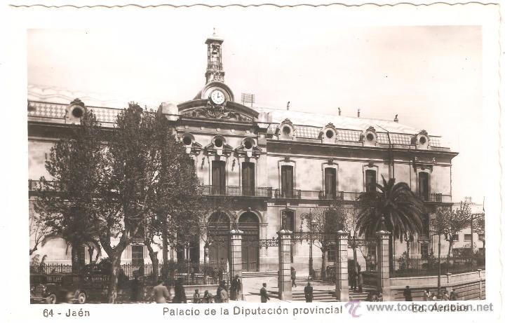 Postales: Jaen Palacio de la Diputaci&oacute;n Provincial 1957