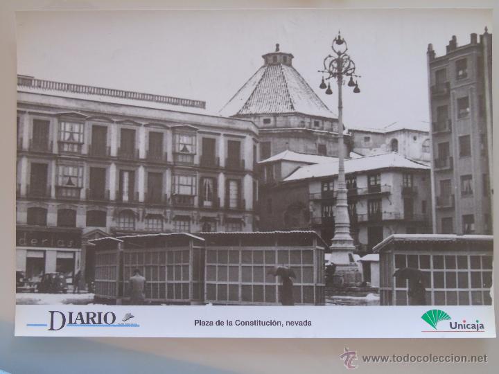 Postcards: ANTIGUA FOTO L&Aacute;MINA FACS&Iacute;MIL DE M&Aacute;LAGA. PLAZA DE LA CONSTITUCI&Oacute;N NEVADA. 36