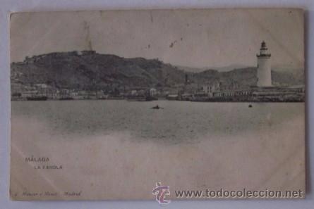 Postales: ANTIGUA POSTAL DE MALAGA, LA FAROLA - Foto 1