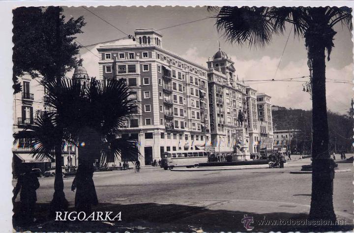 Postales: M&Aacute;LAGA.- PLAZA DEL GENERAL QUEIPO DE LLANO