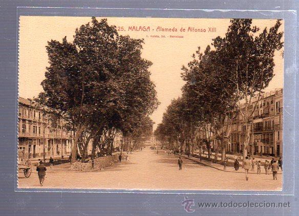 Postales: TARJETA POSTAL DE MALAGA - ALAMEDA DE ALFONSO XIII. 25. L.ROISIN