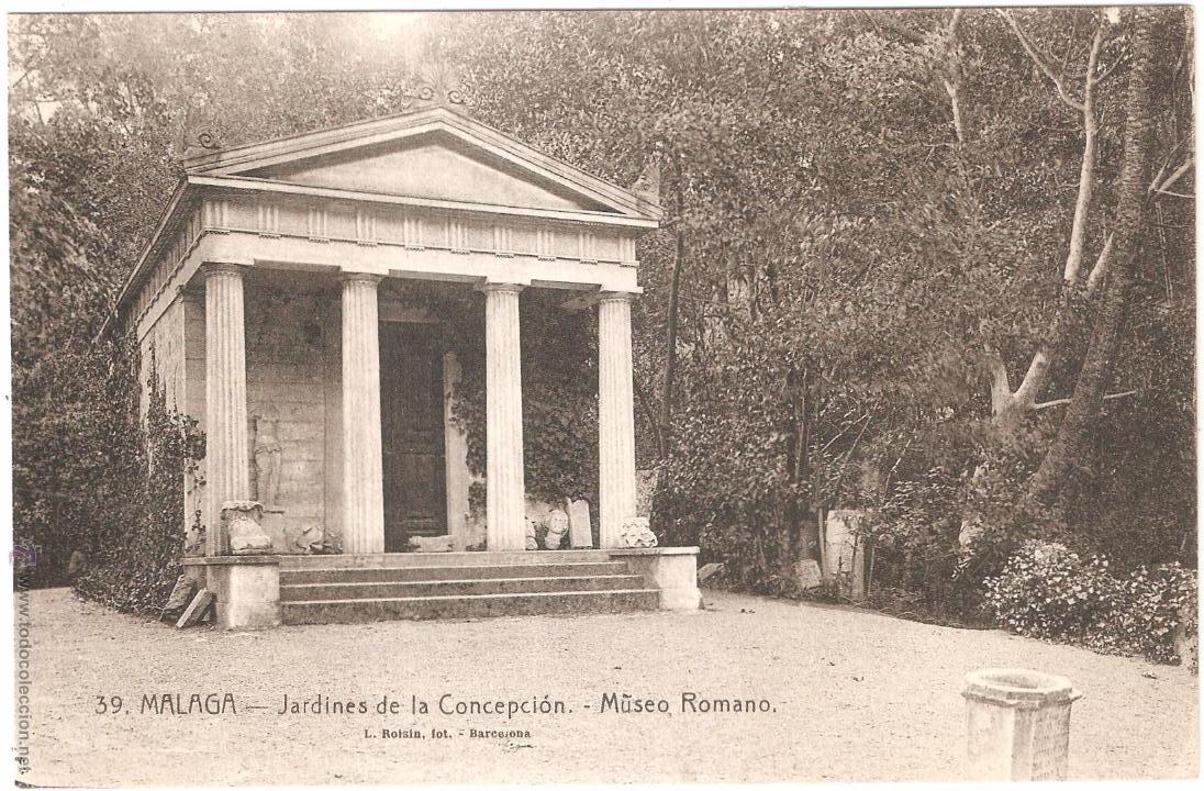 Postales: M&Aacute;LAGA JARDINES DE LA CONCEPCI&Oacute;N MUSEO ROMANO - Foto 1