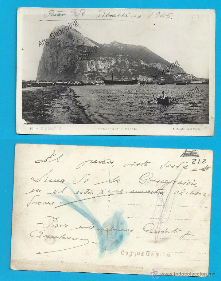 Postales: PE&Ntilde;ON DE GIBRALTAR - A&Ntilde;O 1945 - Old postcard