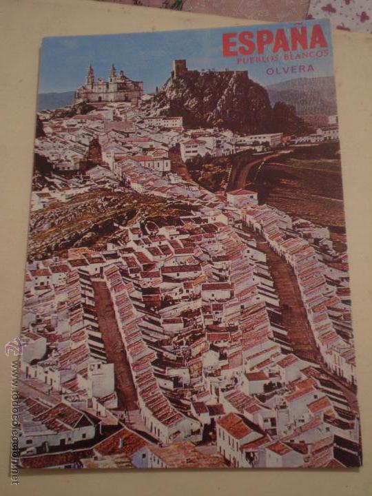 Postales: ANTIGUA POSTAL.OLVERA.VISTA AEREA.PUEBLOS BLANCOS.CADIZ.SAN-PI.13.