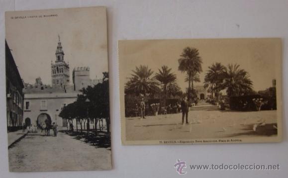 Postales: DOS ANTIGUAS POSTALES DE SEVILLA - Foto 1