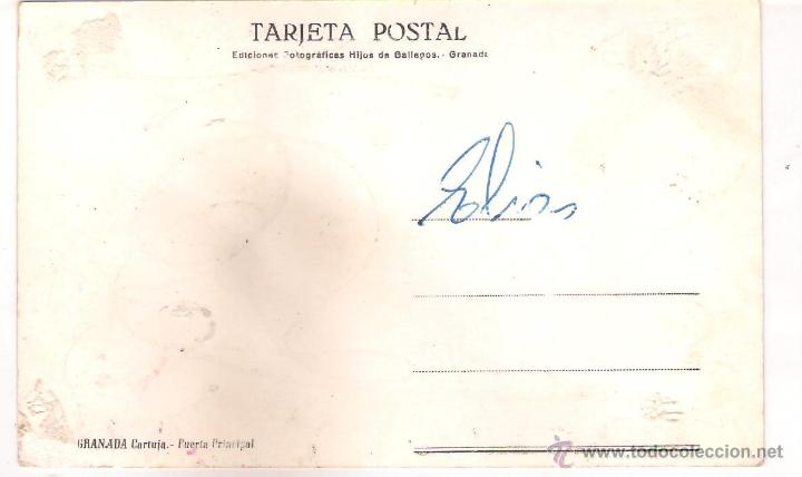 Postales: POSTAL DE GRANADA, LA CARTUJA . - Foto 2