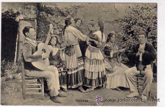 Postales: Granada. Danza de Gitanos. No figura editor. Sin circular. - Foto 1