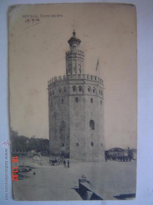 Postales: POSTAL DE SEVILLA. LA TORRE DEL ORO - Foto 1