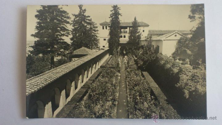 Postales: POSTAL GRANADA, GENERALIFE - PASEO DE LOS ARCOS - Foto 1