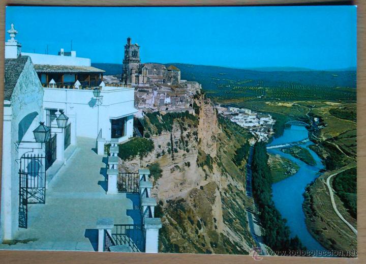 Postales: ARCOS DE LA FRONTERA - VISTA DESDE MIRADOR PLAZA DE ESPA&Ntilde;A