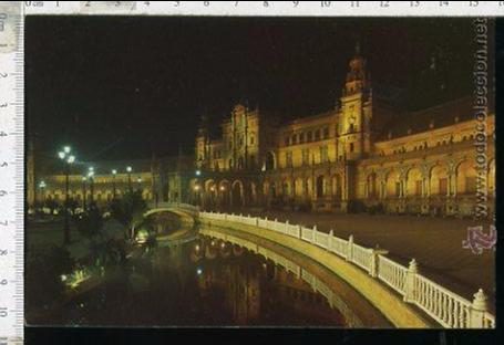 Cartes Postales: POSTAL DE SEVILLA, PLAZA DE ESPA&Ntilde;A. RODRIGUEZ CASTILLEJO. SIN CIRCULAR