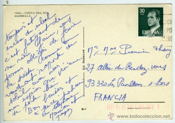 Postales: N&ordm; 1602 Costa del Sol. Marbella. Ediciones Beascoa. - Foto 2