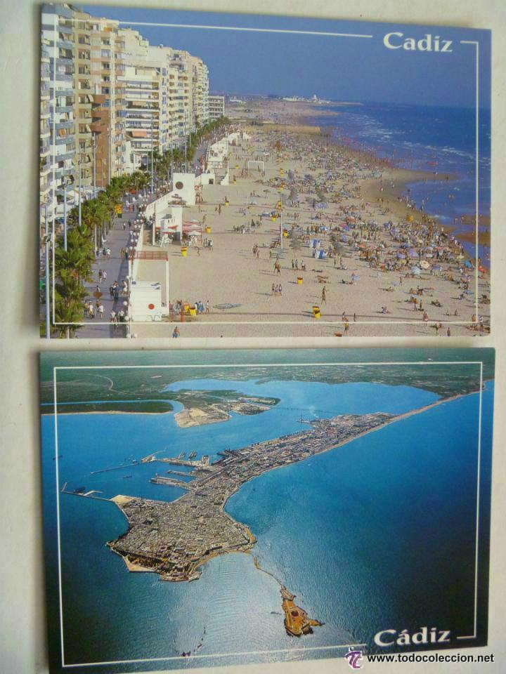 Postales: LOTE DE 2 POSTALES DE CADIZ