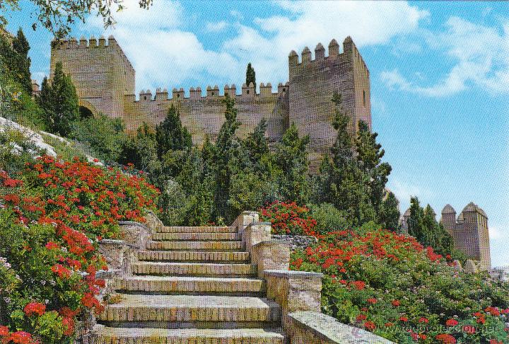 Postales: ALMERIA - ALCAZABA - ED. JOSE SALAS IBA&Ntilde;EZ - N&ordm; 8,57,110- LOTE 3 POSTALES