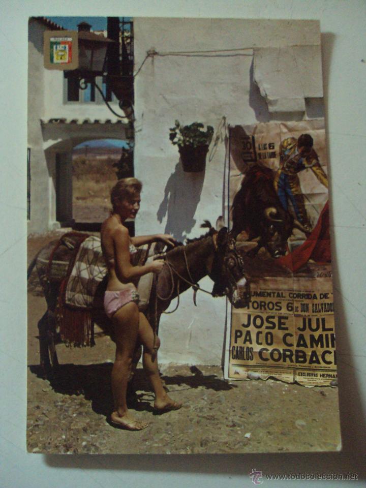 Postales: Postal de 1967 de la costa del sol - Foto 1