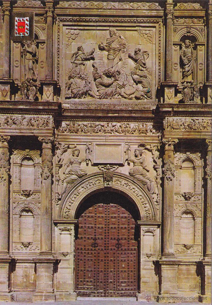 Postales: UBEDA - BASILICA DEL SALVADOR - PORTADA Y FACHADA - DE. SUBIRATS - N&ordm;36,65 - LOTE 2 POSTALES