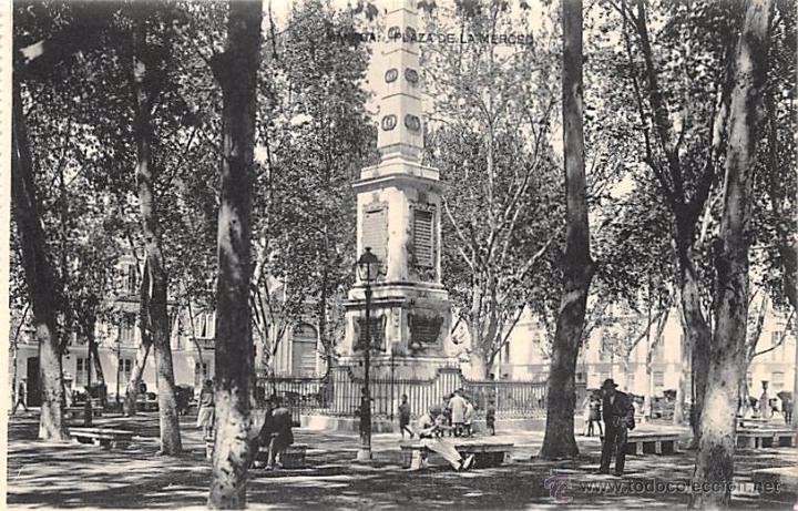 Postales: M&Aacute;LAGA.- PLAZA DE LA MERCED