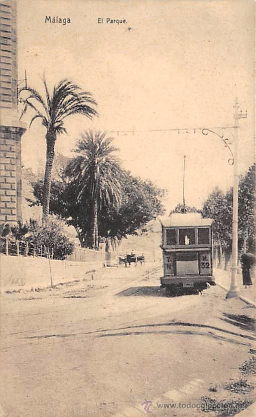 Postales: M&Aacute;LAGA.- EL PARQUE