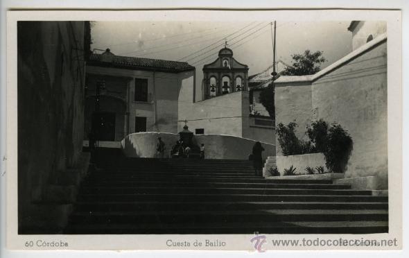 Postkarten: Tarjeta de 8.9 x 14.5 cms. N&ordm; 60 C&oacute;rdoba. Cuesta de Bailio. Ediciones Arribas.