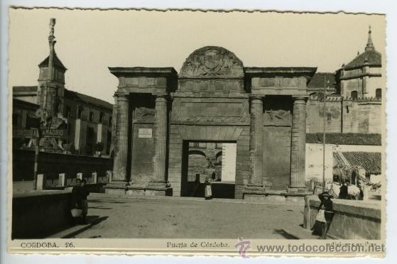 Cartoline: Postal de 9 x 14 cms. N&ordm; 26 C&oacute;rdoba. Puerta de C&oacute;rdoba. Ediciones Arribas.