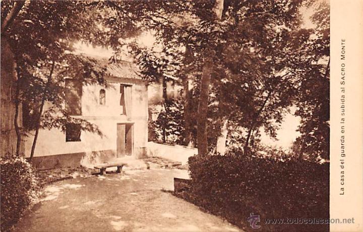 Postales: GRANADA.- LA CASA DEL GUARDA EN LA SUBIDA AL SACRO MONTE
