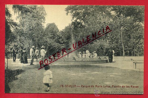 Postkarten: POSTALES, SEVILLA, PARQUE DE MARIA LUISA, FUENTE DE LAS RANAS, P82731