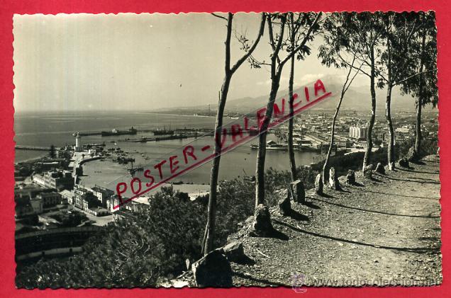 Postales: POSTAL MALAGA, PUERTO DESDE GIBRALFARO, P82773