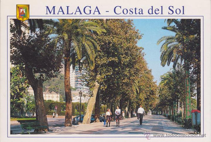 Postales: (4920) MALAGA. PASEO DEL PARQUE ... SIN CIRCULAR