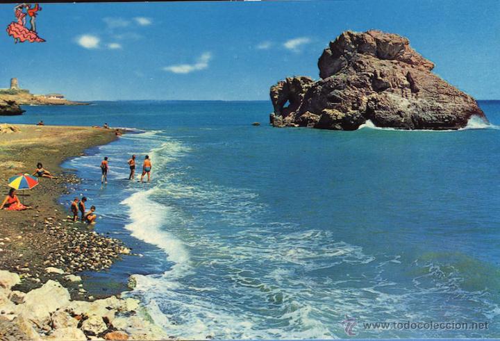 Postales: MAGNIFICA POSTAL COSTA DEL SOL PE&Ntilde;ON DEL CUERVODE ALMERIA