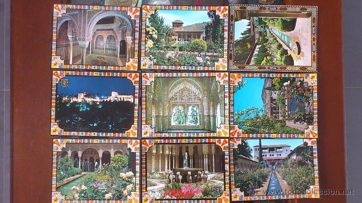Postales: 9 POSTALES SURTIDAS DE GRANADA SIN CIRCULAR