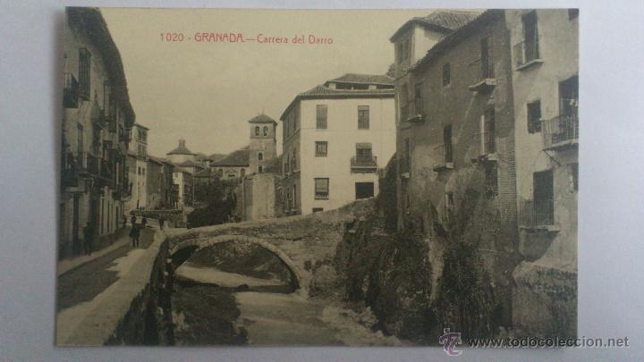 Postales: POSTAL GRANADA - CARRERA DEL DARRO - Foto 1