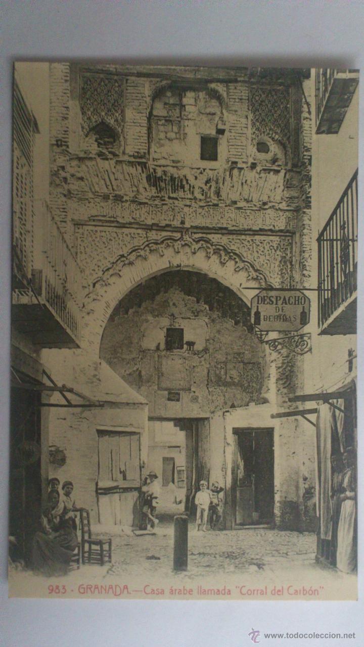 Postales: POSTAL GRANADA - CASA ARABE LLAMADA CORRAL DEL CARBON - Foto 1