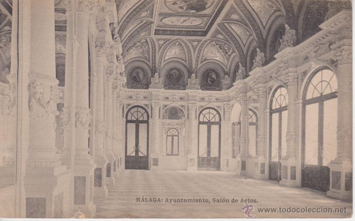 Postales: MALAGA. AYUNTAMIENTO, SALON DE ACTOS