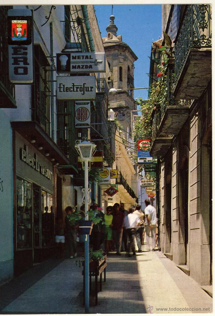 Postcards: MAGNIFICA POSTAL  CALLE JOAQUIN COSTA ALGECIRAS  (CADIZ)