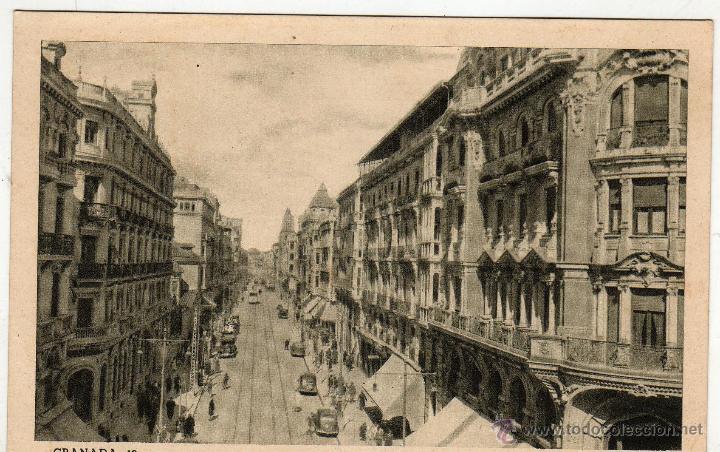Postales: GRANADA GRAN VIA ED. ARRIBAS - Foto 1