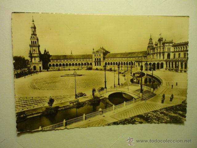 Postales: postal sevilla-pl.espa&ntilde;a vista general  bb