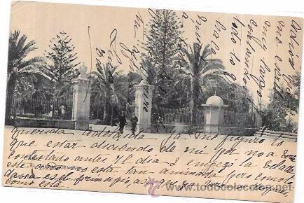 Postcards: TARJETA POSTAL DE CADIZ. EL PARQUE GENOV&Eacute;S.