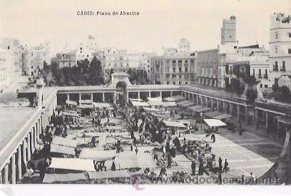 Postais: TARJETA POSTAL DE CADIZ. PLAZA DE ABASTOS.